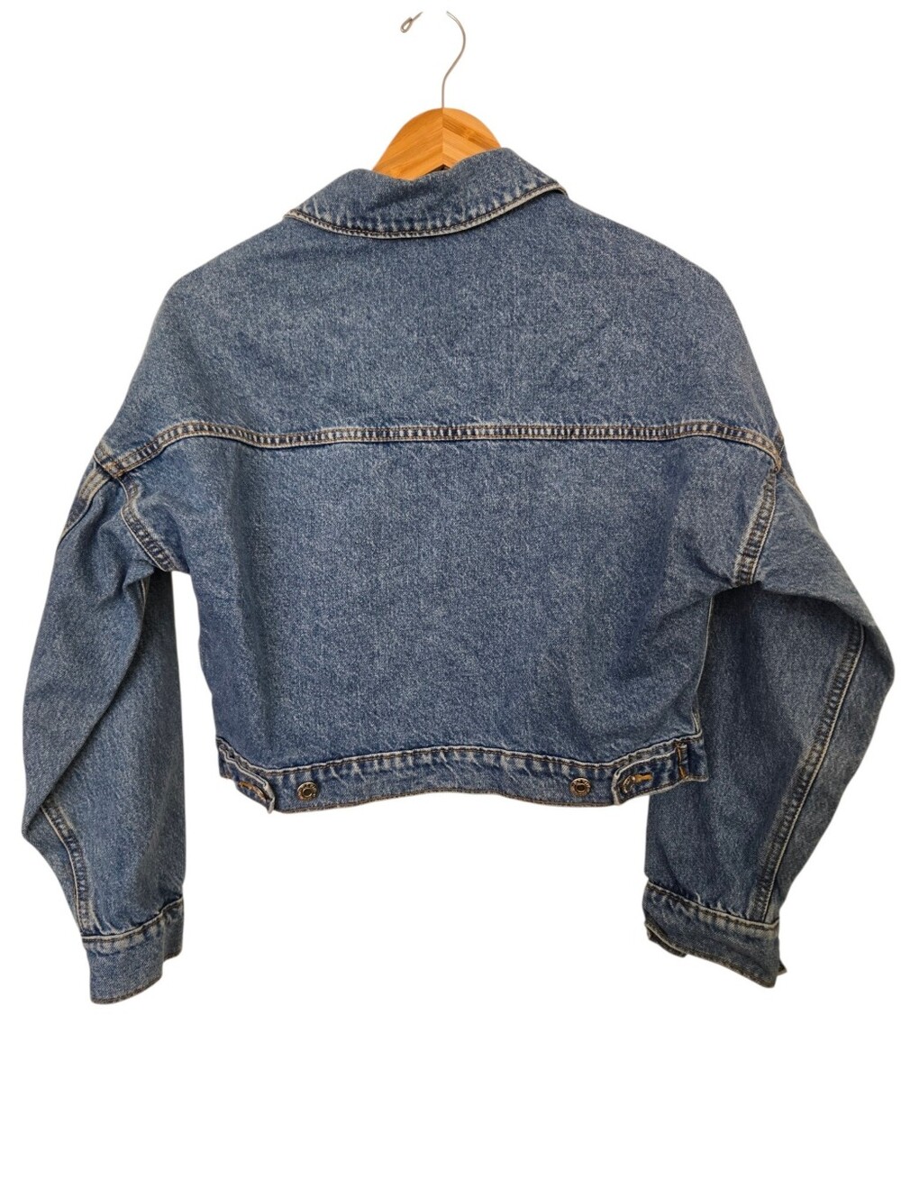 💙 Old Navy Boyfriend Cropped Denim Jacket | Size Small - Picture 3 of 4
